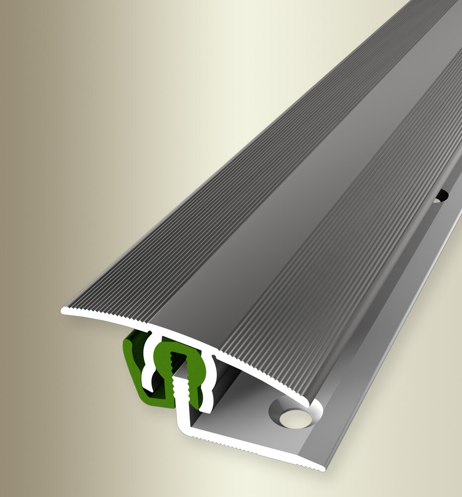 Küberit Übergangsprofil FCS®-788, 7 - 18 mm, Typ 788, 090 cm, edelstahloptik (F2) Küberit Übergangsprofil FCS®-788, 7 - 18 mm, Typ 788, 090 cm, edelstahloptik (F2)