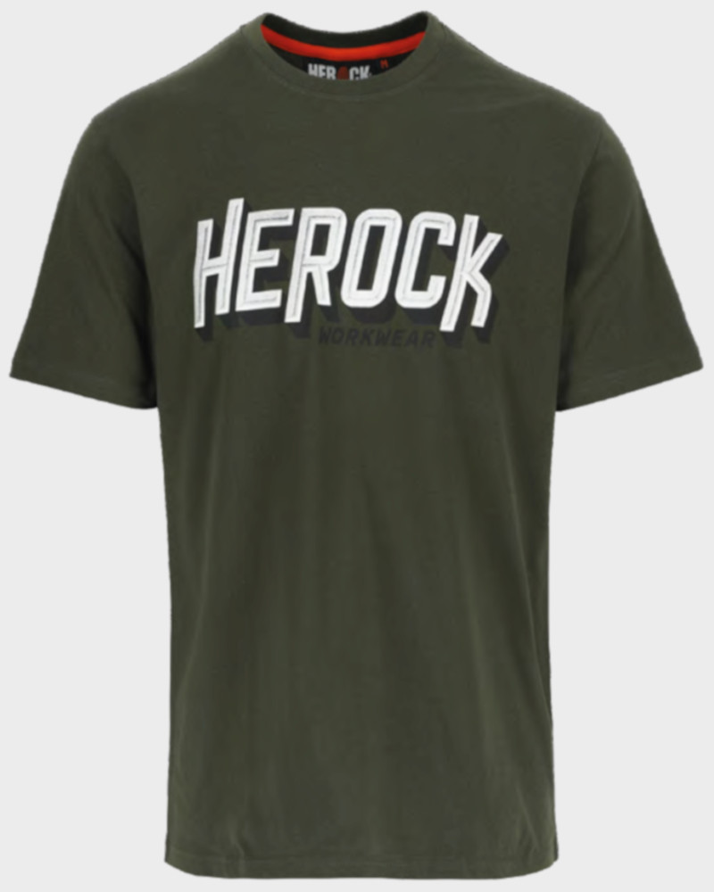 HEROCK® T-Shirt Herock Logo, dunkles khaki, Gr. XL