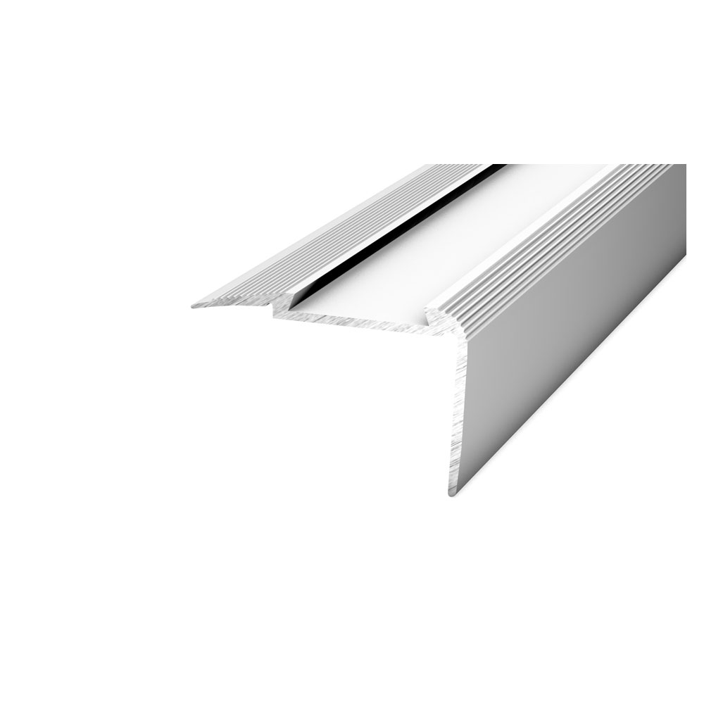PRINZ Alu Treppenkantenprofil Nr. 193 (Kombiprofil) 54 x 27 mm, 250 cm, silber PRINZ Alu Treppenkantenprofil Nr. 193 (Kombiprofil) 54 x 27 mm, 250 cm, silber