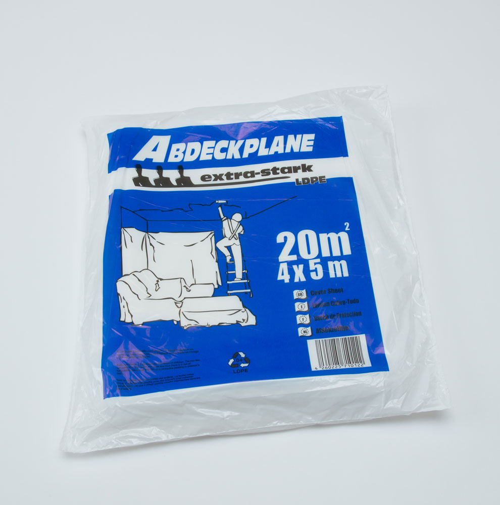 Bauplane LDPE-Abdeckplane -extra-stark- ca. 50 my, 4 x 5 m Bauplane LDPE-Abdeckplane -extra-stark- ca. 50 my, 4 x 5 m