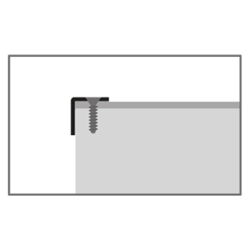 Küberit Winkelprofil Messing, 20 x 20 mm, Typ 2020