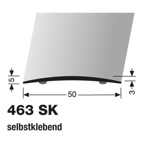 Küberit Alu Übergangsprofil ,50 mm, selbstklebend ,Typ 463SK