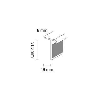 Döllken Reno Sockelleiste 250 cm, weiß (117)
