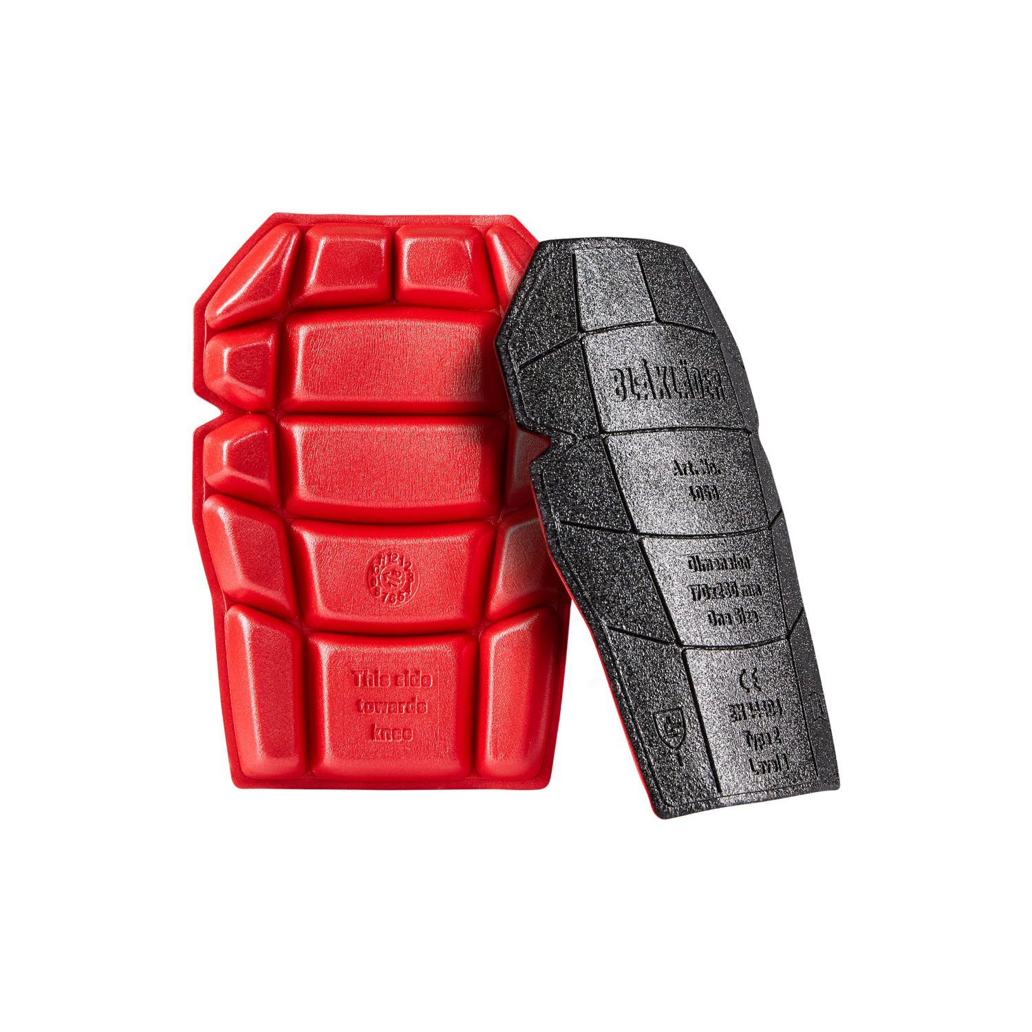 Blåkläder Kniepolster schwarz / rot