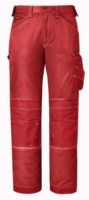 Bundhose DuraTwillT Gr.160 rot ohne Holstertaschen