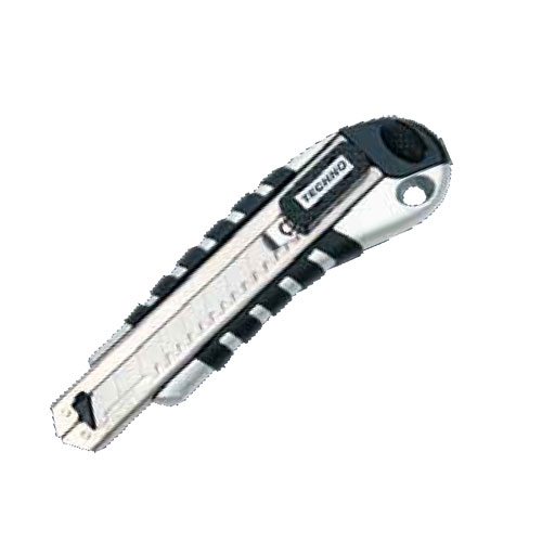 Magazin-Cuttermesser (Abbrechmesser) 18 mm 2-Komponenten-Griff schwarz / grau