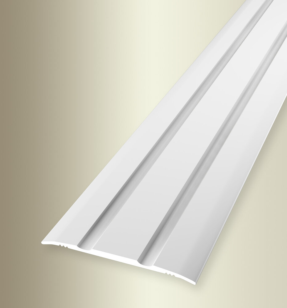 Küberit Alu Übergangsprofil 38 mm Typ 438 SK, 300 cm, weiß (RAL 9016)