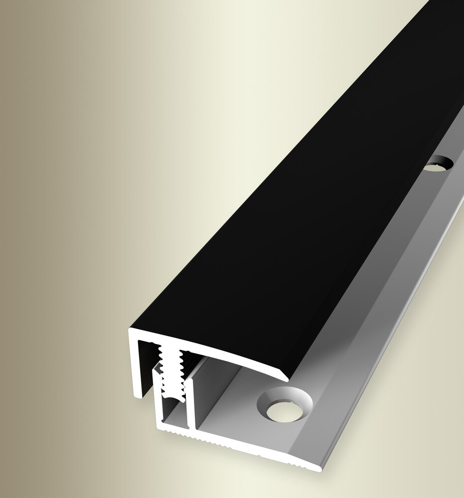 Küberit Abschlussprofil Mono-Clip Typ 557, 100 cm, schwarz (F16) (RAL 9005) Küberit Abschlussprofil Mono-Clip Typ 557, 100 cm, schwarz (F16) (RAL 9005)