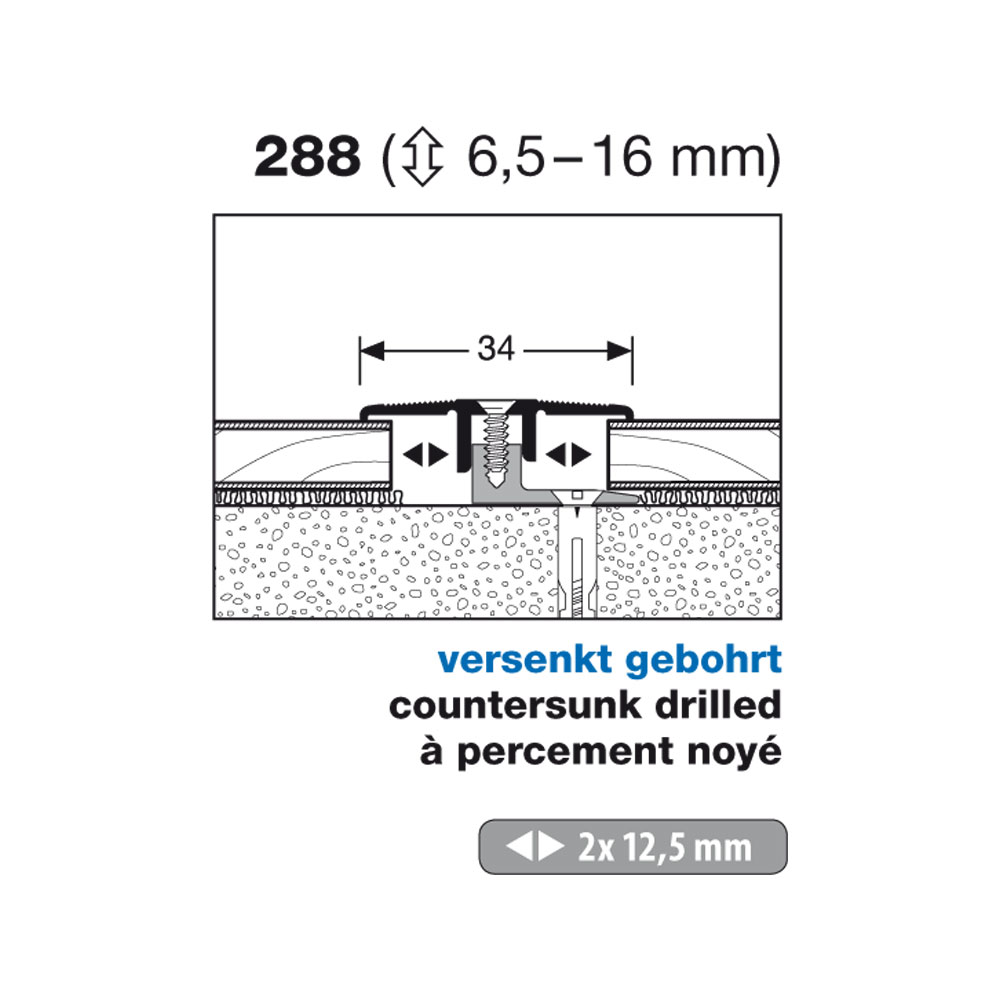 Küberit Übergangsprofil PPS®-Champion 4.0 Typ 288, 100 cm, gold (F5) Küberit Übergangsprofil PPS®-Champion 4.0 Typ 288, 100 cm, gold (F5)