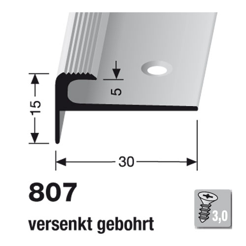 Küberit Alu Einfassprofil Typ 807, 100 cm, bronze (F6) Küberit Alu Einfassprofil Typ 807, 100 cm, bronze (F6)