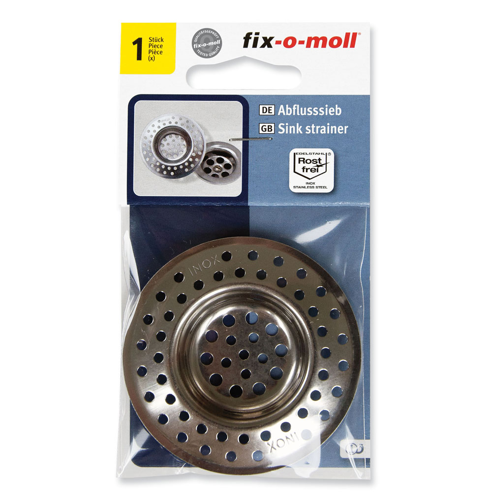 fix-o-moll Abflusssieb Edelstahl Ø 70 mm