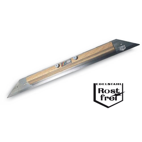 Türschwellenlineal 70 - 120 cm rostfrei mit Holzgriffleiste Türschwellenlineal 70 - 120 cm rostfrei mit Holzgriffleiste