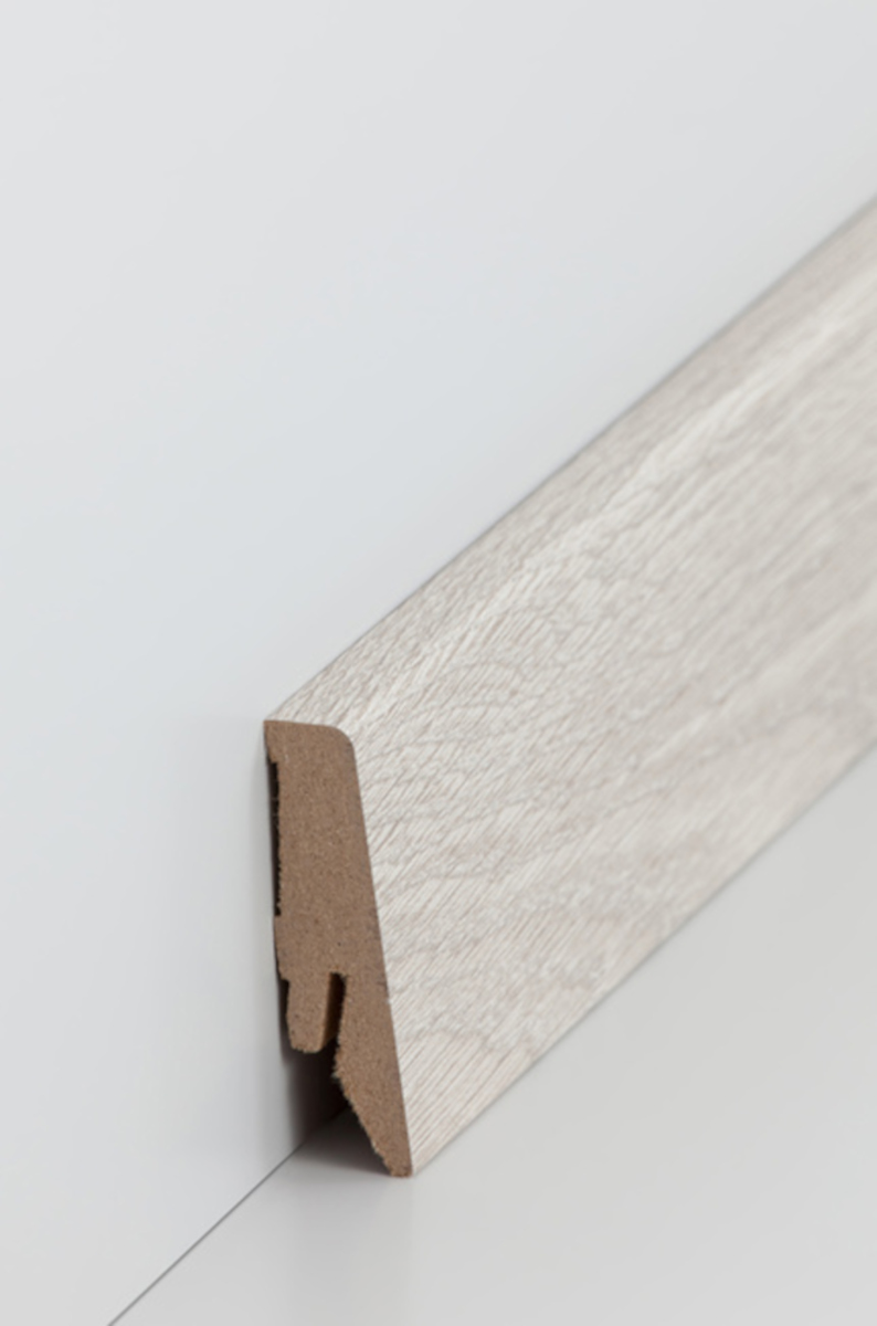 SÜDBROCK MDF Fußleiste 18 x 58 mm, mit Dekorfolie ummantelt, Loire Eiche (20), 240 cm SÜDBROCK MDF Fußleiste 18 x 58 mm, mit Dekorfolie ummantelt, Loire Eiche (20), 240 cm