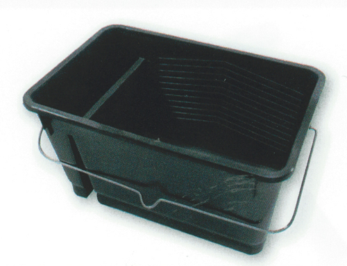 Spezial-Farbeimer 10 l schwarz mit Werkzeugfach Spezial-Farbeimer 10 l schwarz mit Werkzeugfach