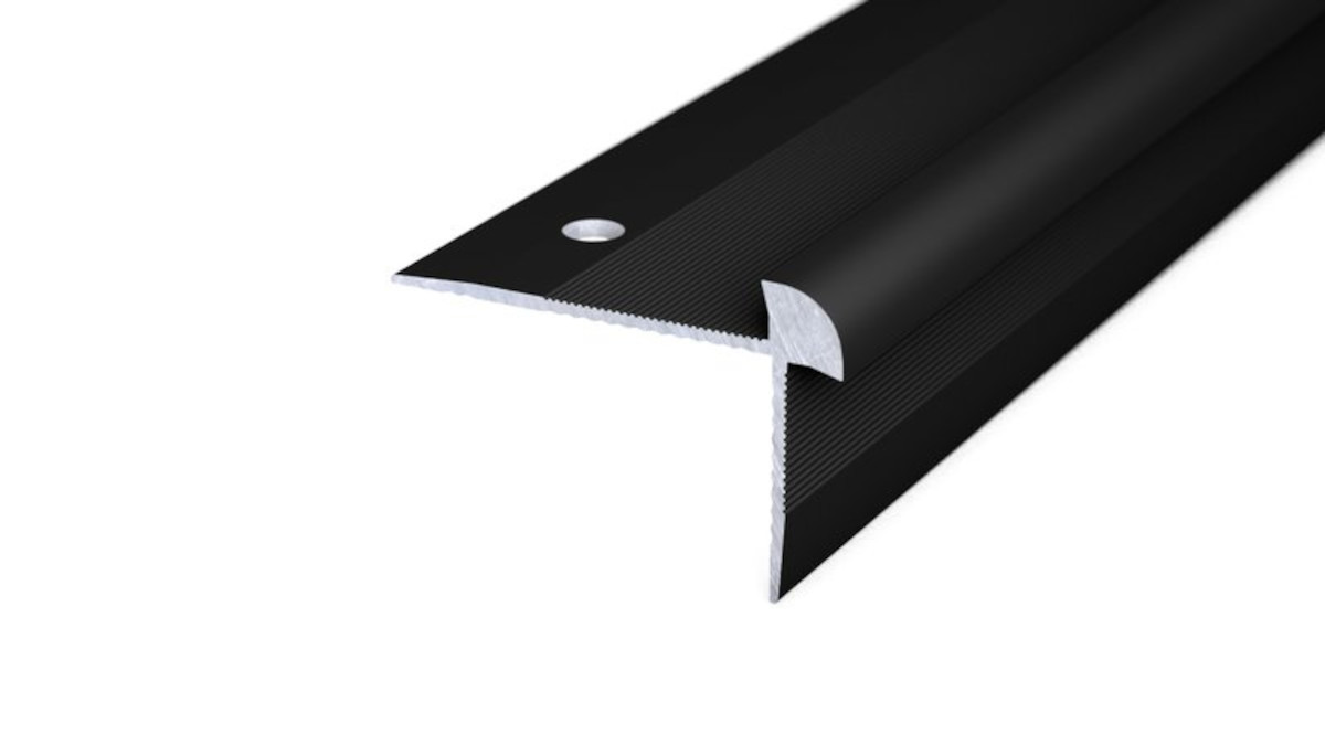 PRINZ Treppenkantenprofil Nr.188, 45 x 28 mm, 250 cm, schwarz PRINZ Treppenkantenprofil Nr.188, 45 x 28 mm, 250 cm, schwarz