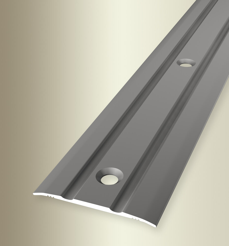Küberit Alu Übergangsprofil 38 mm, Typ 438, 100 cm, edelstahloptik (F2)