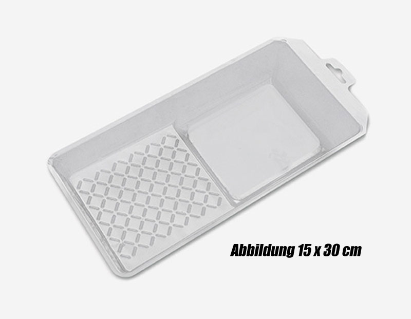 Farbwanneneinsatz Transparent 31 x 35 cm, gebündelt zu 10 Stück Farbwanneneinsatz Transparent 31 x 35 cm, gebündelt zu 10 Stück