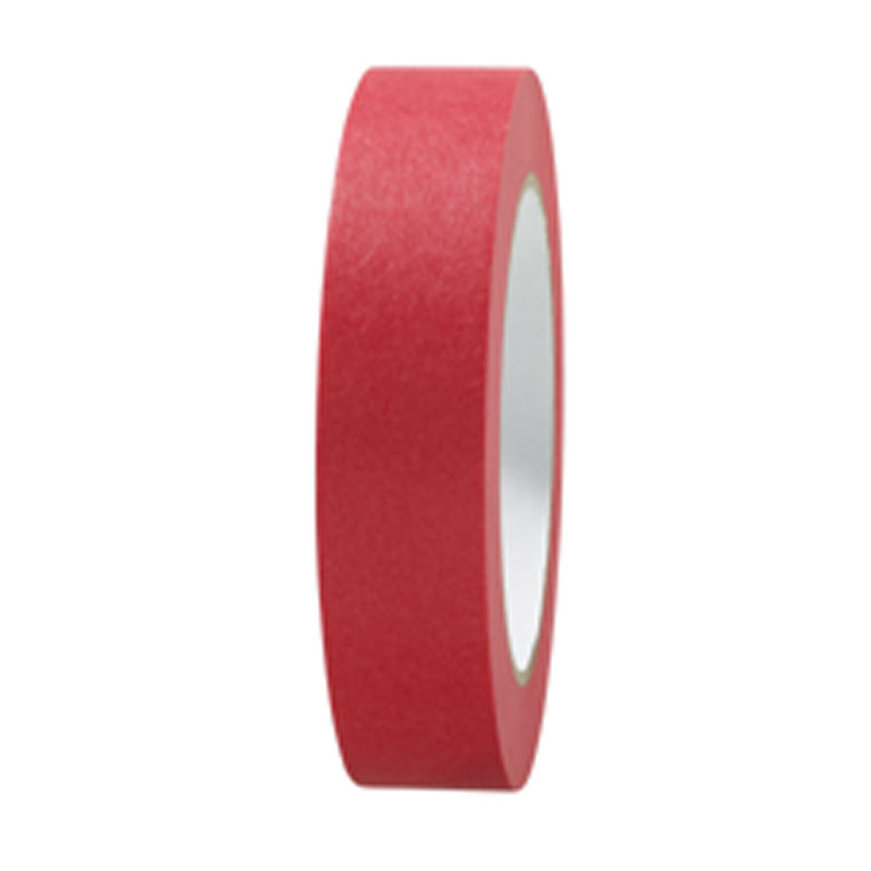Papierklebeband Rot, 50 m Rolle, Acrylat, UV120 Papierklebeband Rot, 50 m Rolle, Acrylat, UV120