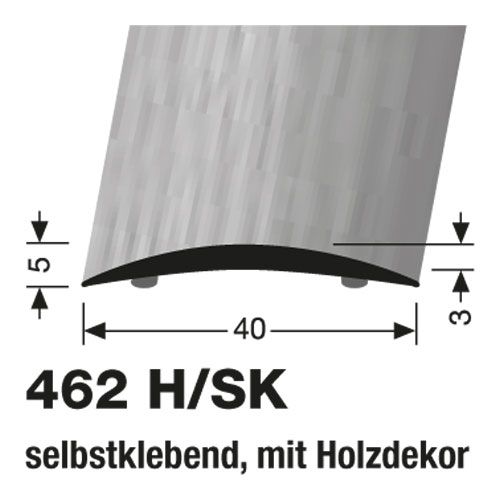 Küberit Alu Übergangsprofil 40 mm, Typ 462H/SK