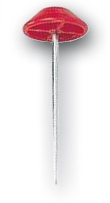 Teppich Stecker rot - Kopf Ø 30 mm, Länge 70 mm Teppich Stecker rot - Kopf Ø 30 mm, Länge 70 mm