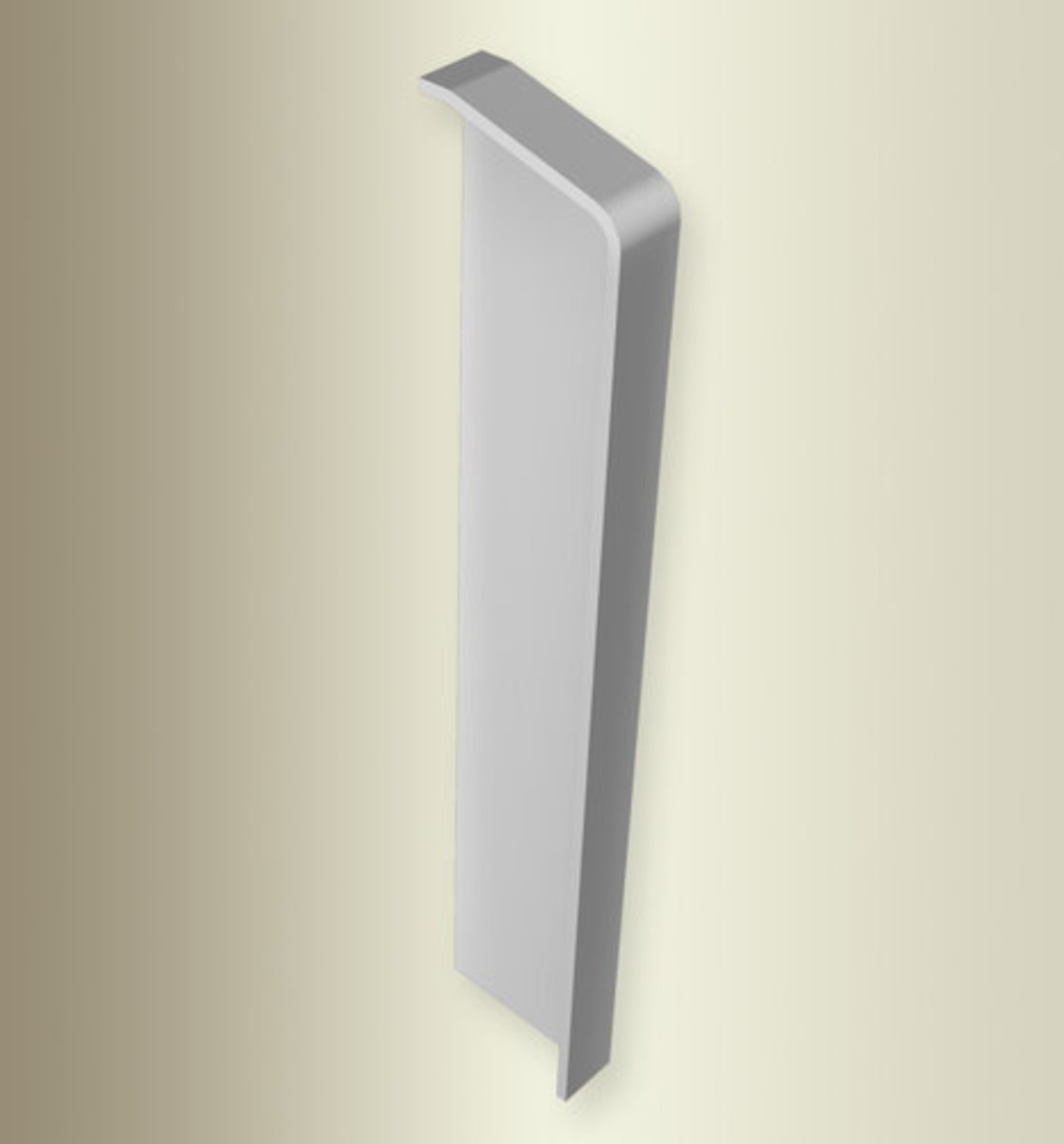 Küberit Endstück rechts Typ 928 ER, Kunststoff lackiert silber (F4) Küberit Endstück rechts Typ 928 ER, Kunststoff lackiert silber (F4)