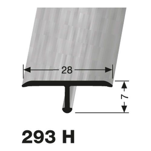 KÜBERIT EB-Profil 28x7 mm Typ 293H 270cm, wenge (H95)