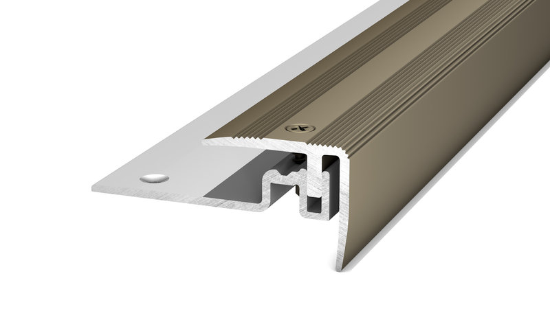 PRINZ PS400 Alu Treppenkantenprofil Nr. 420, 30 x 25 mm, 100 cm, edelstahloptik matt PRINZ PS400 Alu Treppenkantenprofil Nr. 420, 30 x 25 mm, 100 cm, edelstahloptik matt