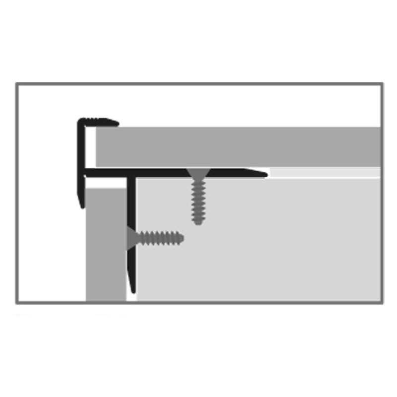 Küberit Alu Treppenkantenprofil Typ 206, 15,5 mm