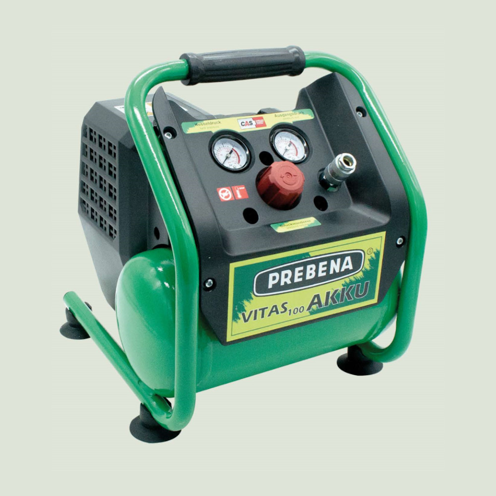 Prebena Akku Kompressor Vitas 100-AKKU, max Druck 8 bar, 72 l/min Prebena Akku Kompressor Vitas 100-AKKU, max Druck 8 bar, 72 l/min