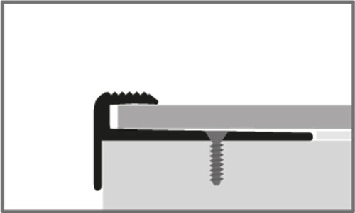 Küberit Alu Einfassprofil Typ 811, 100 cm, silber (F4)