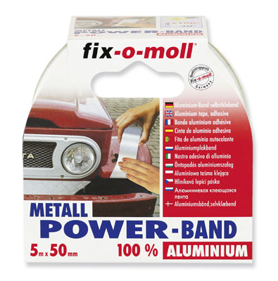 fix-o-moll Aluminiumband 80 µm, 5 m x 50 mm, zum Reparieren und Abdichten