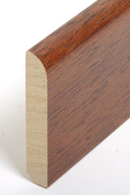 SÜDBROCK Holz Fußleiste Ramin 10 x 58 mm mahagoni 240 cm endbeh.