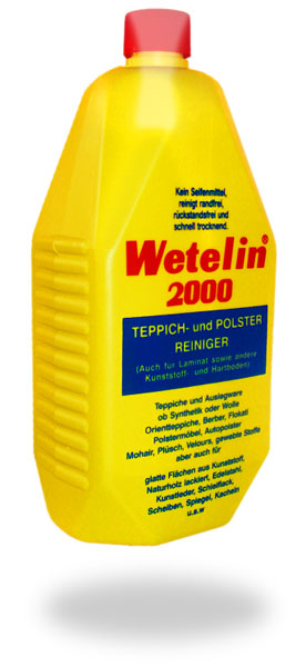 Wetelin® 2000. 1-Ltr. Flasche Teppich- und Polsterreiniger Wetelin® 2000. 1-Ltr. Flasche Teppich- und Polsterreiniger