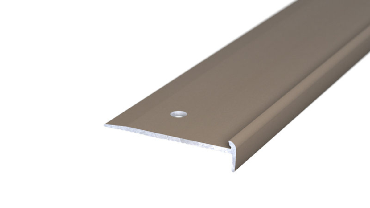 PRINZ Treppenkantenprofil Nr.178, 45 x 10 mm, 250 cm, edelstahloptik matt PRINZ Treppenkantenprofil Nr.178, 45 x 10 mm, 250 cm, edelstahloptik matt