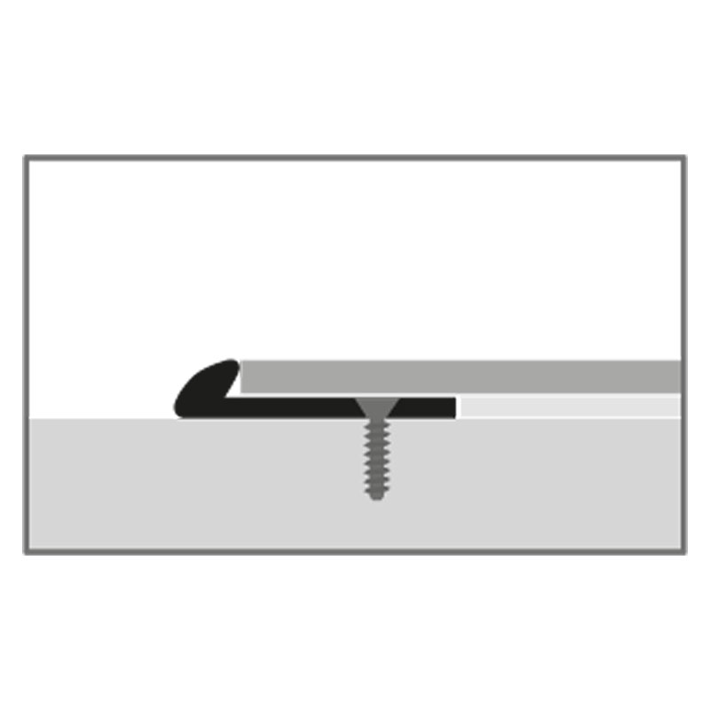 Küberit Alu Abschlussprofil Typ 356, 250 cm, silber (F4) Küberit Alu Abschlussprofil Typ 356, 250 cm, silber (F4)
