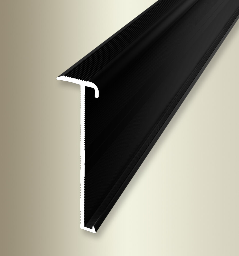 Küberit Treppenkantenprofil Typ 846, 300 cm, schwarz pulverbeschichtet (F16)