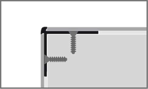 Küberit Alu Treppenkantenprofil Typ 873, 250 cm, silber (F4) Küberit Alu Treppenkantenprofil Typ 873, 250 cm, silber (F4)