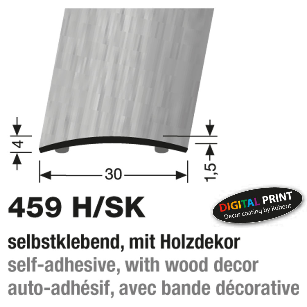 Küberit Übergangsprofil 30 mm, Typ 459 H/SK, selbstklebend