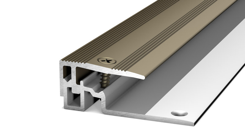 PRINZ PS400 Alu Abschlussprofil Nr. 407, 7 - 17,5 mm, 270 cm, edelstahloptik matt