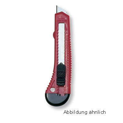 Abbrechmesser 18 mm inkl. einer Klinge, ohne Metallführung mit Klingenarretierung Abbrechmesser 18 mm inkl. einer Klinge, ohne Metallführung mit Klingenarretierung