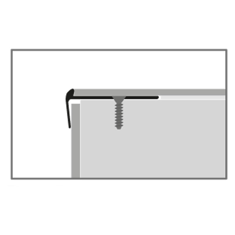 Küberit Alu Treppenkantenprofil Typ 861, 500 cm, silber (F4) Küberit Alu Treppenkantenprofil Typ 861, 500 cm, silber (F4)