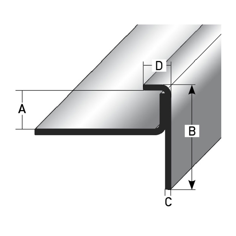AUER Edelstahl Einschubprofil Typ 399, 8 x 23 x 6 mm, 270 cm, edelstahhl matt gebürstet AUER Edelstahl Einschubprofil Typ 399, 8 x 23 x 6 mm, 270 cm, edelstahhl matt gebürstet