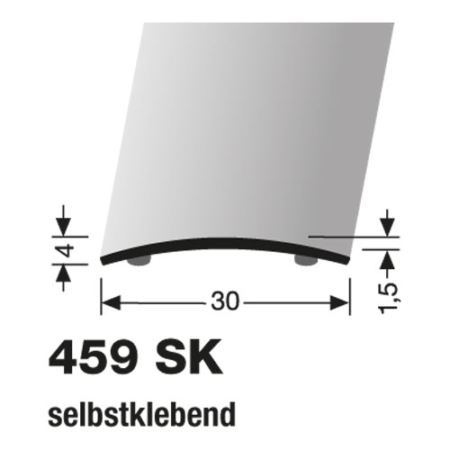 Küberit Alu Übergangsprofil 30 mm Typ 459 SK, 90 cm, gold (F5)