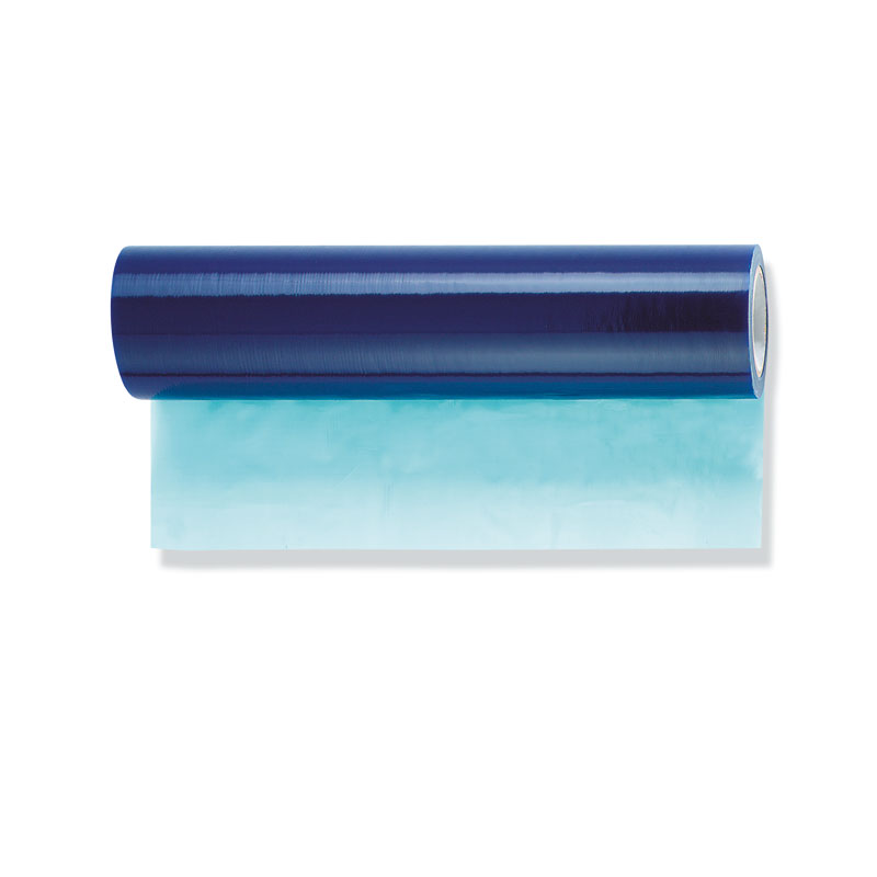 Glasschutzfolie 250 mm x 100 m blau ca. 50 my