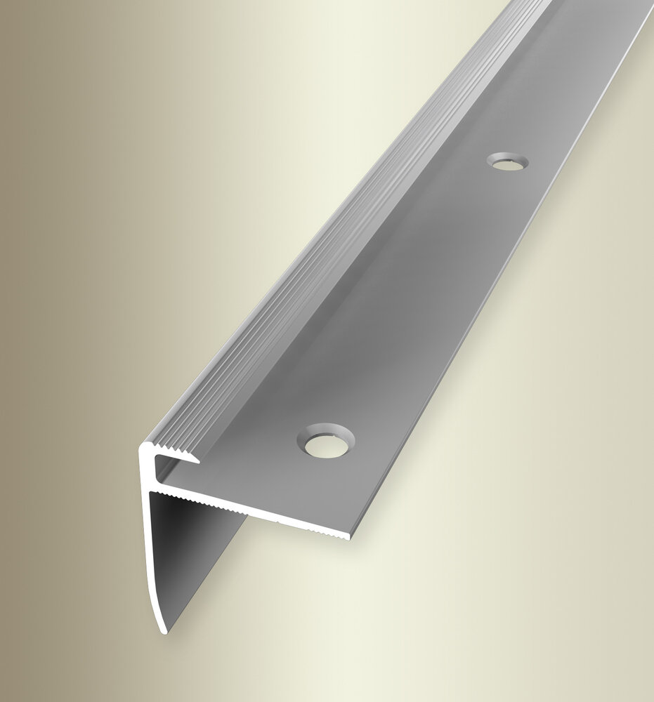 Küberit Alu Einfassprofil (Treppenkantenprofil) Typ 816, 250 cm, silber (F4) Küberit Alu Einfassprofil (Treppenkantenprofil) Typ 816, 250 cm, silber (F4)