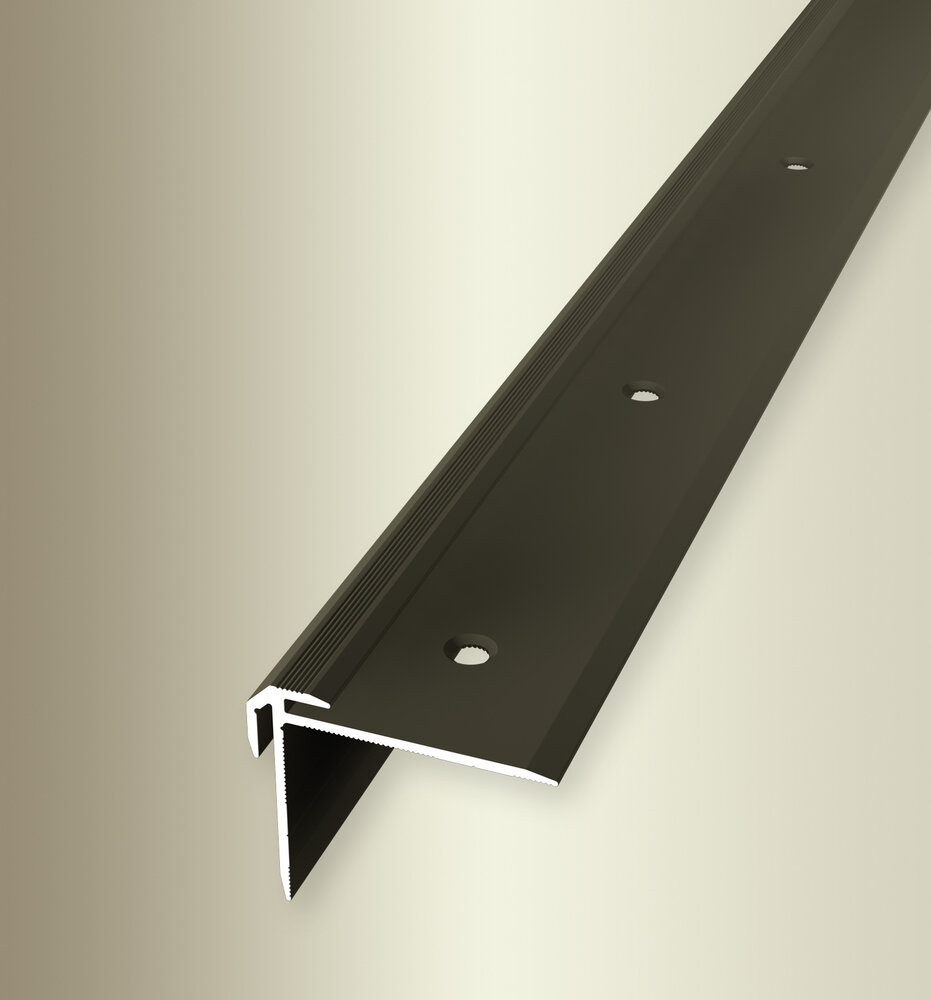 Küberit Alu Treppenkantenprofil Typ 832, 250 cm, bronze (F6) Küberit Alu Treppenkantenprofil Typ 832, 250 cm, bronze (F6)