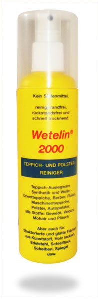 Wetelin® 2000. 250 ml. Flasche Teppich- und Polsterreiniger Wetelin® 2000. 250 ml. Flasche Teppich- und Polsterreiniger