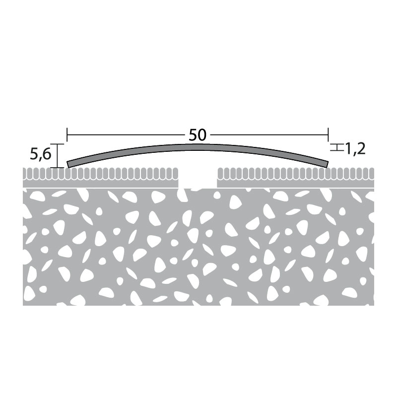 PRINZ Edelstahl Übergangsprofil Nr. 101 U, 50 mm, edelstahl gebürstet PRINZ Edelstahl Übergangsprofil Nr. 101 U, 50 mm, edelstahl gebürstet