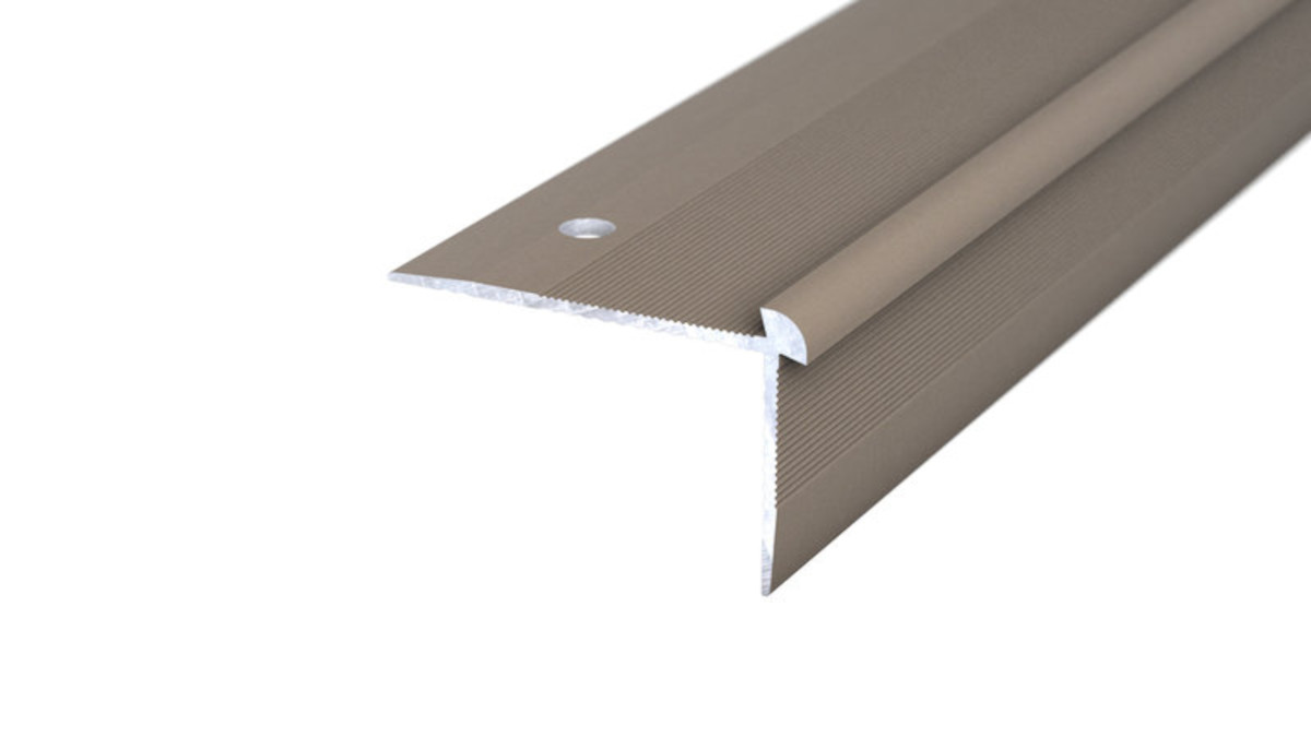 PRINZ Treppenkantenprofil Nr. 287,  2.5 x 39.5 x 25.5 mm, 250 cm, edelstahloptik matt PRINZ Treppenkantenprofil Nr. 287,  2.5 x 39.5 x 25.5 mm, 250 cm, edelstahloptik matt